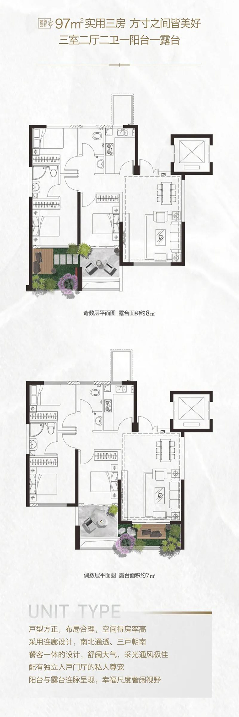 实用三房